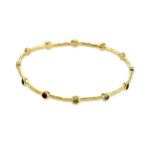  Women's Luxury Rainbow  Pride Bangle Bracelet  