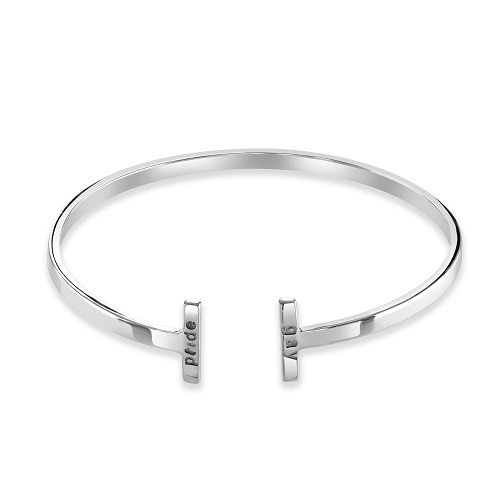 Womens T Bar Cuff And  Pride Bangle