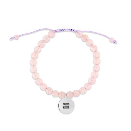 Women's Wrist Crystal Faceted Rose Quartz Wrist Mala